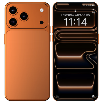 IVMI原装正品全新大屏17promax全网通双卡大内存5G百元智能手机电话机 橙色 256G 礼包套餐 ...